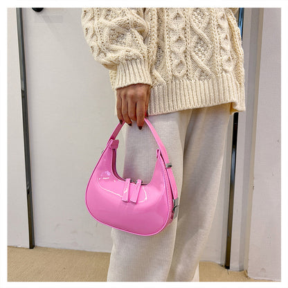 Portable Pink Shoulder Bag