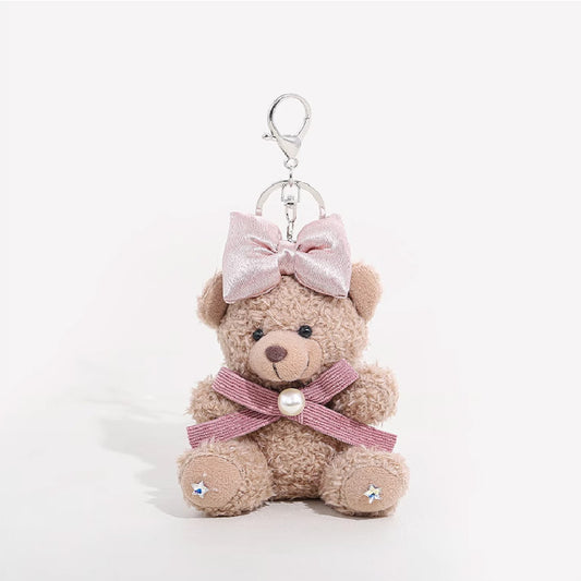 Pink Ribbon Bear Bag Charm