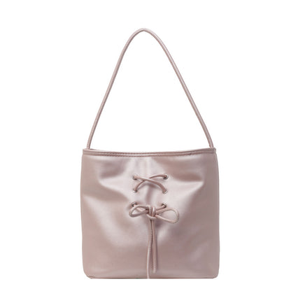 Bow Shoulder Bucket Bag