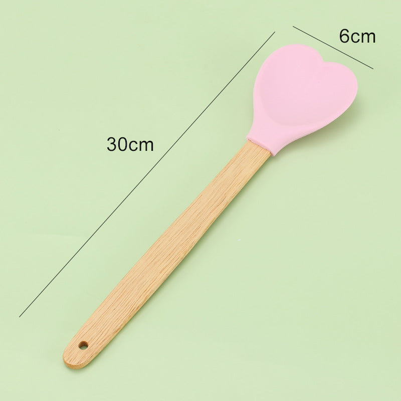 Heart Shape Silicone Dessert Spoon