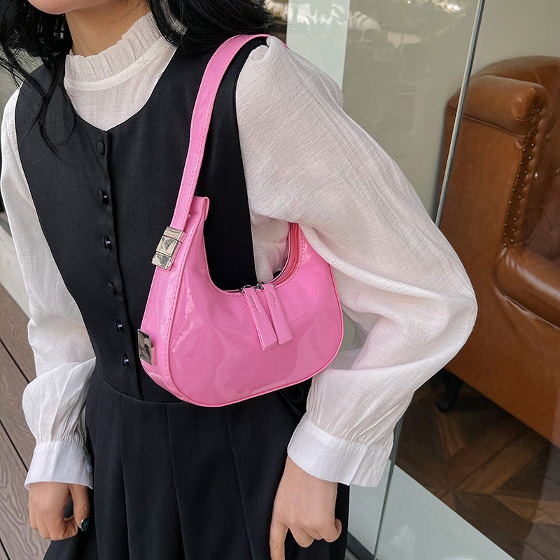 Portable Pink Shoulder Bag