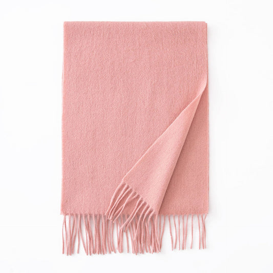 Soft Wool Scarf with Tassel