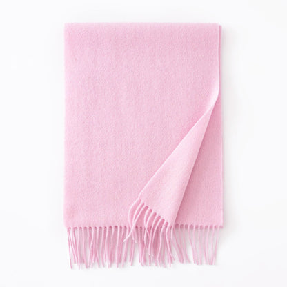 Soft Wool Scarf with Tassel